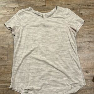 Lululemon love tee, size 8, color: grey and white